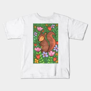 Spring Squirrel Kids T-Shirt